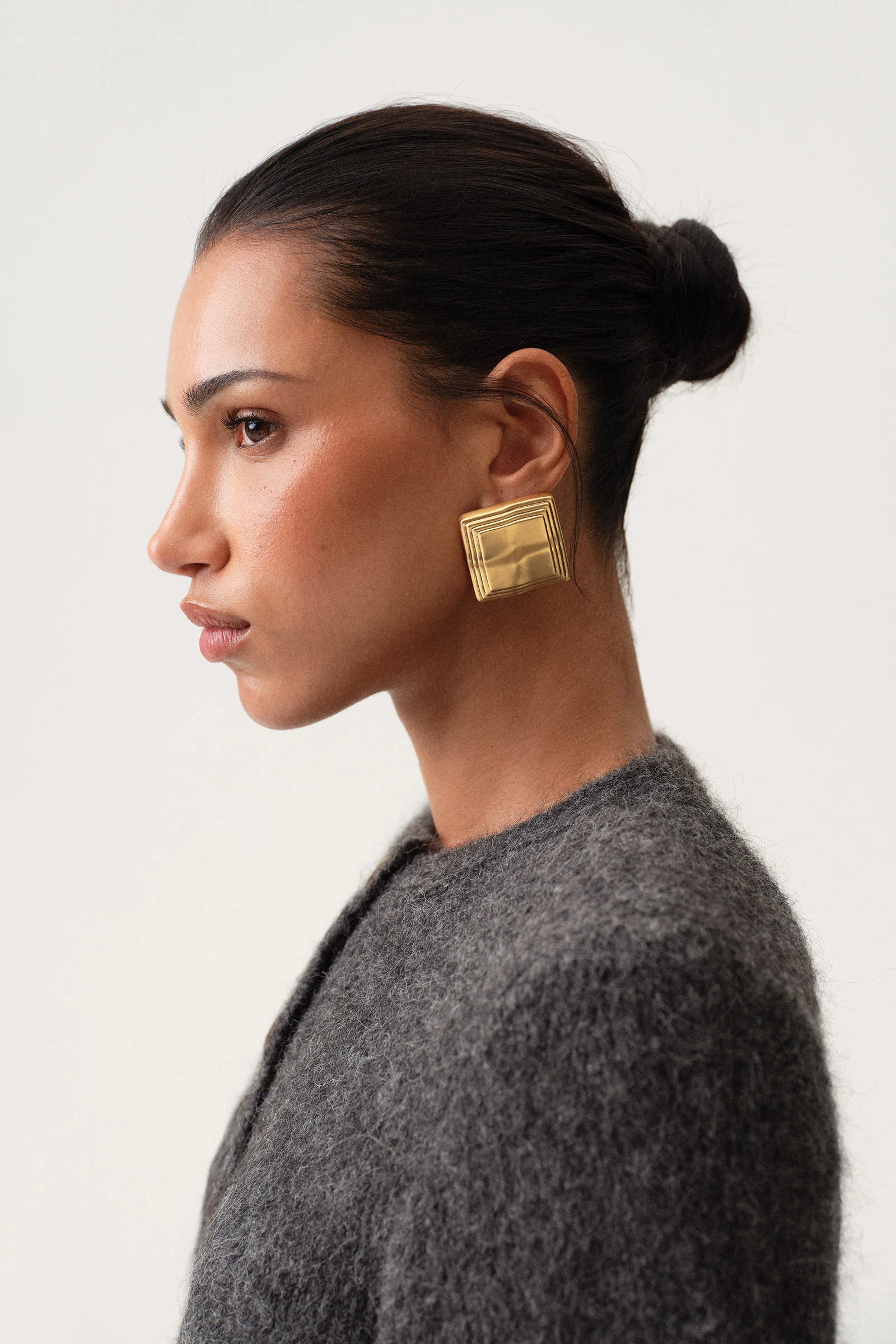 Asymmetric Frame Earring - Image 3
