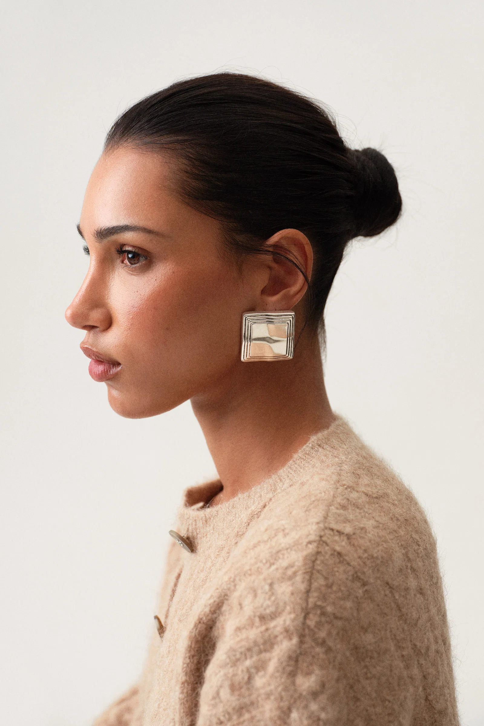 Asymmetric Frame Earring - Image 5